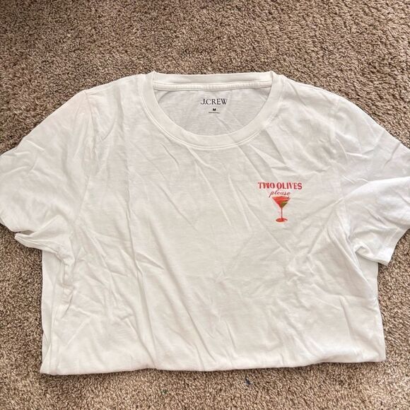 J. Crew Tops - J. Crew Short Sleeve T-shirt “two olives please” - medium